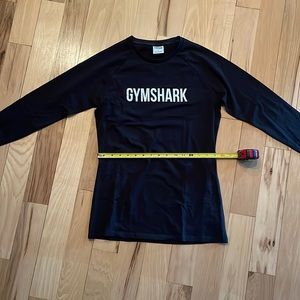 Gymshark Apollo Long-sleeve t-shirt - Black - size Small (muscle fit)